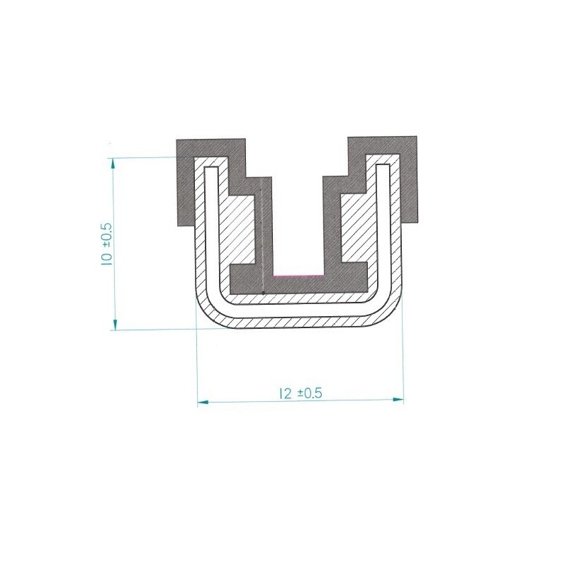 Coulisse de glace armée pour Renault 4L