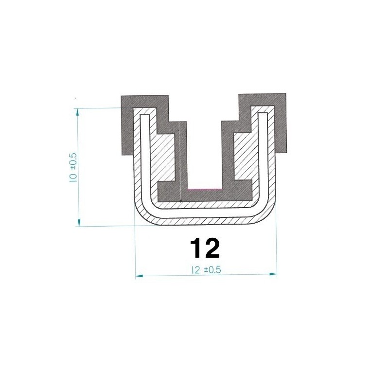 Coulisse de glace armée pour Renault Caravelle