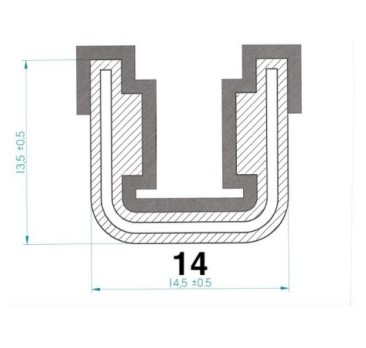 Coulisse de glace armée pour Renault Celtaquatre