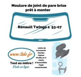 Moulure de joint de pare brise Renault Twingo