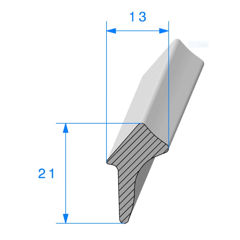 Joint mousse à coller H21 mm x L 13mm