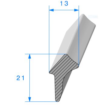 Joint mousse à coller H21 mm x L 13mm