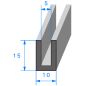 Calage de glace pour vitre, tôle ou plexi de 5 mm 15 x 10mm