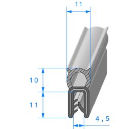 Joint de coffrebourrelet top 10 mm,Joint d'étancheité avec un bourrelet mousse