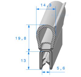 Joint de coffre ou de porte avec bourrelet et lèvre