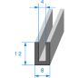 Calage de glace pour vitre, tôle ou plexi de 4 mm 12 x 8mm