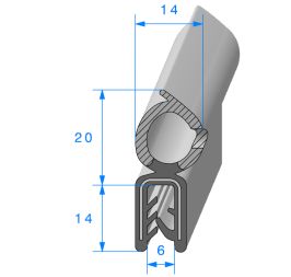 Kit de joint de porte 1 battantarrière pour un Citroen C15