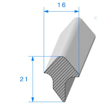 Kit de joint pour les 4 portes 2nd modèle (depuis1956) de Renault 4CV