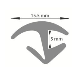 Moulure de joint de pare brise au mètre type OPEL KADETT