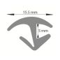 Moulure de joint de pare brise au mètre type OPEL KADETT