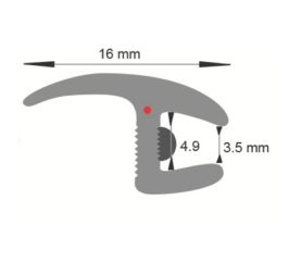 Moulure de joint de pare brise 20 mm avec Buty