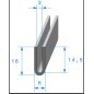 Calage de glace pour vitre, tôle ou plexi de 3,5 mm 19 x 6 mm Calage de glace pour vitre, tôle ou plexi de 3,5 mm 19 x 6 mm