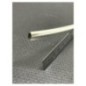 Profil en U bord de tôle PVC/CHROME 12,5 mm vendu au mètre Profil en U bord de tôle PVC/CHROME 12,5 mm vendu au mètre
