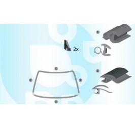 Joint de pare brise pour Renault Kangoo à partir de 2001