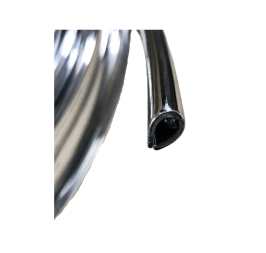 Profil  en U Chromé pour bord de tôle ou bord de gouttière au mètre