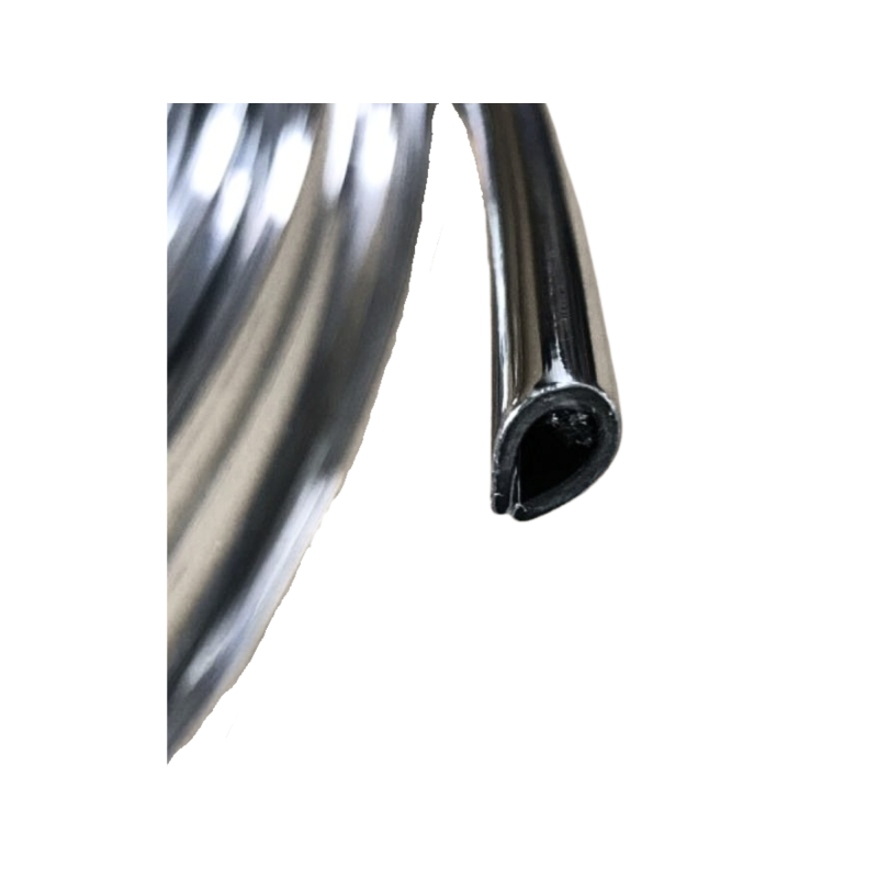 Profil en U chromé pour bord de tôle ou gouttière au mètre Profil en U chromé pour bord de tôle ou gouttière au mètre