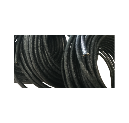 Gaine "lézard" tressage goudronnée