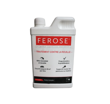 FEROSE, l’anti rouille durable! Bouteille de 1 litre
