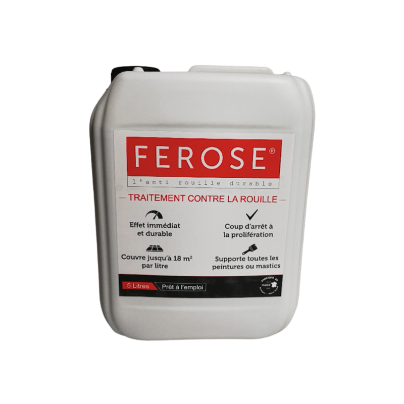 FEROSE, l’anti rouille durable! Bidon de 5 litres FEROSE, l’anti rouille durable! Bidon de 5 litres