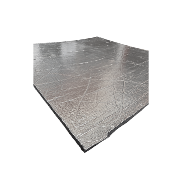 Plaque de mousse insonorisante et isolante avec paroi aluminium