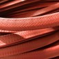 Profil en U rouge brique pour bord de tôle avec armature métallique