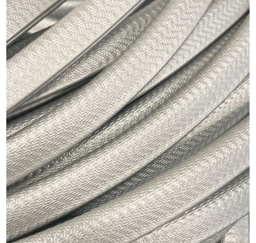 Profil en U gris argent pour bord de tôle avec armature métallique