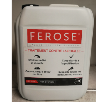 FEROSE, l’anti rouille durable! Bidon de 10 litres