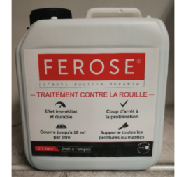 FEROSE, l’anti rouille durable! Bidon de 2 litres