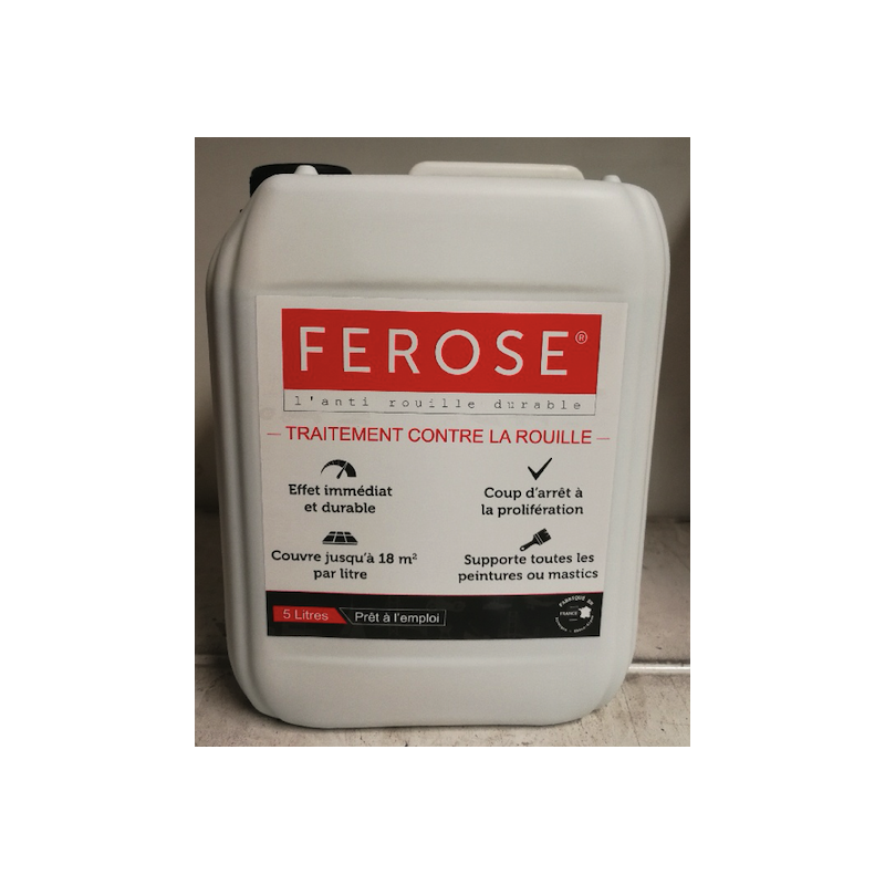 FEROSE, l’anti rouille durable! Bidon de 5 litres