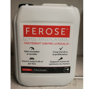 FEROSE, l’anti rouille durable! Bidon de 5 litres