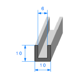 Calage de glace 10 x 10 mm