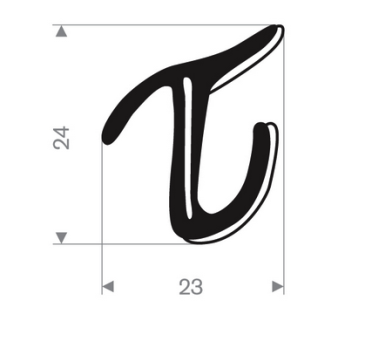 Reinforced outer window scraper 24 mm JC715 | Tido