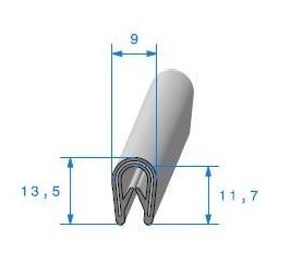 Joint pour bord de coque de siège pour Matra 530