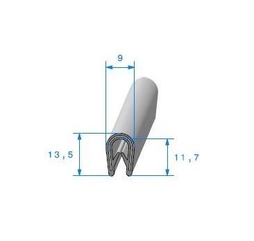 Joint pour bord de coque de siège pour Matra 530