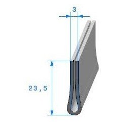 Kit de joint entre les 2 toits pour Matra 530