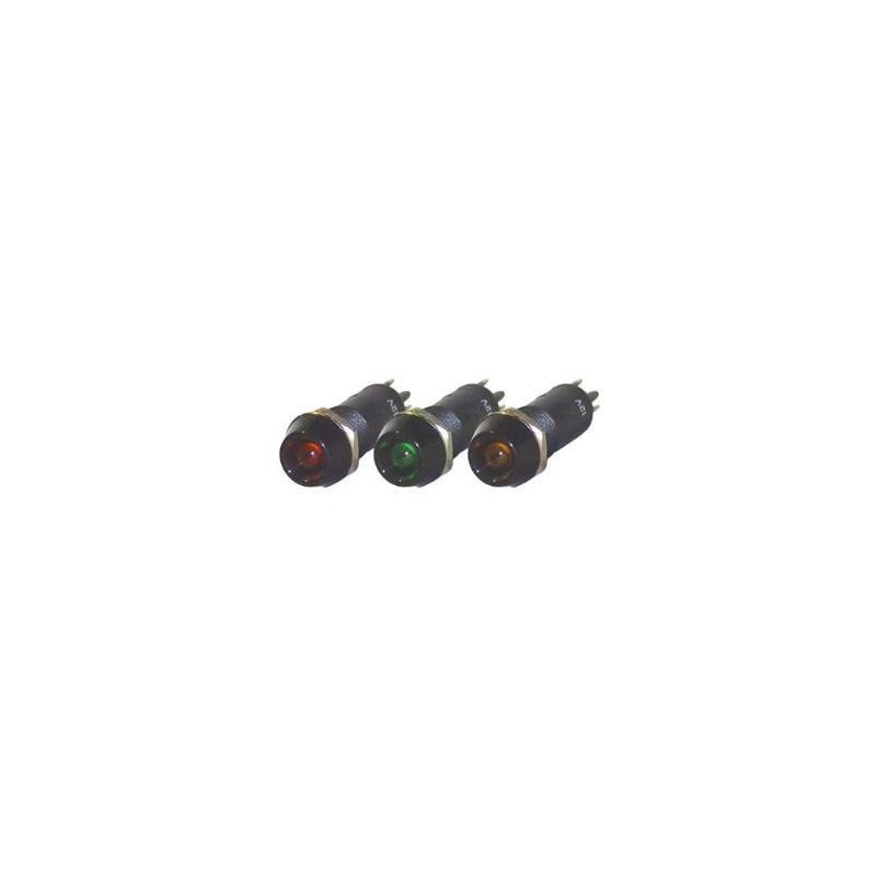 Round plastic LED warning light orange Round plastic LED warning light orange