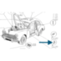 Kit de joint des 4 portes Peugeot 203 berline avec colle fournie