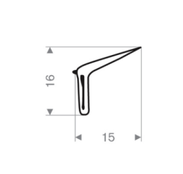 Outer window scraper kit for Peugeot 203 | Tido
