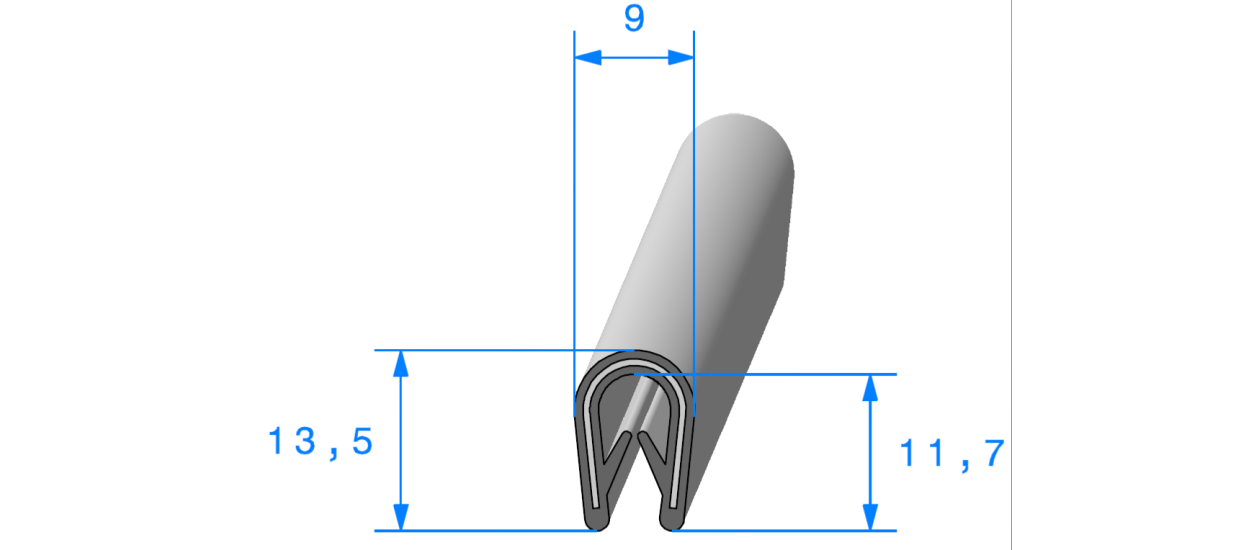 Reinforced U-profiles, panel edge trim | Tido Distribution